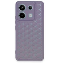 Redmi Note 13 Pro 5G Kılıf Petek Silikon Kapak - Lila