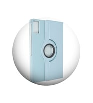 Redmi Pad SE 11 inç Uyumlu 360 Dönebilen Suni Deri Tablet Kılıfı (Mavi)