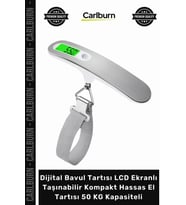 Dijital Bavul Tartısı LCD Ekranlı Taşınabilir Kompakt Hassas El Tartısı 50 KG Kapasiteli