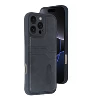 İphone 16 Sara Kartvizitli Deri - Siyah