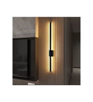Aplik,Dekoratif Salon,Yatakbaşı,Duvar Aydınlatma,modern 70CM 3000K Işık, SİYAH