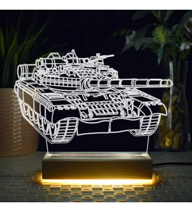 Tank Tasarımlı 3d Led Lamba