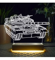 Tank Tasarımlı 3d Led Lamba