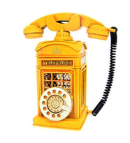 Dekoratif Metal Ahizeli Telefon Kumbara