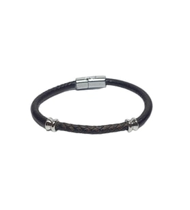 JTSS26BLK1790 ALAŞIMLI METAL KİLİT HAKİKİ DERİ JANTİ BİLEKLİK