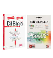 3D TYT Fen Bilimleri Deneme ve AKM Dil Bilgisi Soru Bankası Seti 2 Kitap