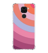 Xiaomi Redmi Note 9 Köşe Korumalı Antişok Kapak Renk Cümbüşü Tasarımlı Şeffaf Silikon Kılıf