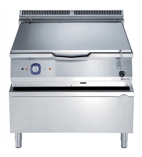 Electrolux Professional 80 Lt Gazlı Otomatik Devrilir Tava, Duomat Tabanlı, Musluklu, Termostatik Kontrol - 800 Mm E9BRGHDOFM