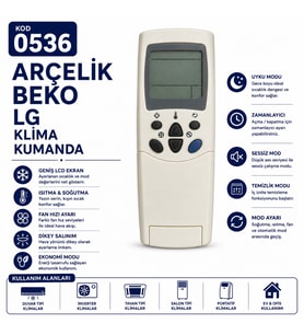 Arçelik Beko LG Klima Kumandası