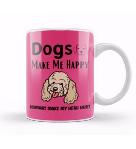 Funny Dog Lover Gift For   Men Kupa Bardak Porselen