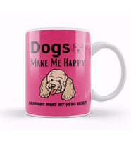 Funny Dog Lover Gift For   Men Kupa Bardak Porselen
