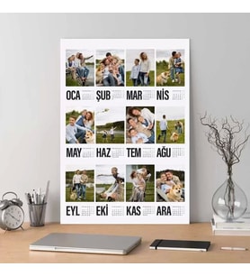 Kişiye Özel Fotoğraflı Poster 2026 Takvim 35X50 cm
