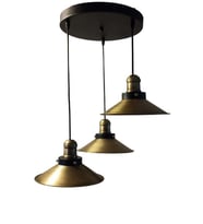 Dylight Retro Eskitme Kaplama 3 Lü Dekoratif Rustik Sarkıt Avize Çap 30 cm