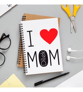 I Love Mom Anne Defteri Kişiye Özel