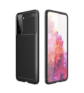 Samsung Galaxy S21 Kılıf Esnek Soft Karbon Tasarım Legion Serisi (Siyah)