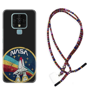 Tecno Camon 16 18P Pova Kılıf Boyun Asklı Rasta Silikon Nasa 1326