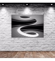 BK Home Üç Boyutlu Spiral Merdiven Tasarımlı Kanvas Tablo 70x100cm-1