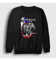 Presmono Unisex Siyah Heroes Sabaton Sweatshirt 108717tt