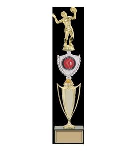 ODAK KUPA - Figürlü Kupalar - Voleybol Kadın Figürlü Kupalar FG-042 B - 46 cm