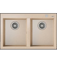 TEKA FORSQUARE 790 TG ÇİFT HAZNELİ TEZGAHÜSTÜ  AVENA GRANİT EVYE