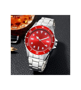 Yeni Seri Takvimli Unisex Kol Saati Rolex Model Metal Gümüş Kırmızı Renk Çelik Sınırlı Sayıda Kutu İçerisinde Gönderilecektir Özel Üretim Hediyelik Abi Abla Baba Anne Erkek Kız Arkadaş Nişanlı Koca Kadın Kardeşe Eşe Sözlü Kuzen Teyze Dayı Amca Hediye
