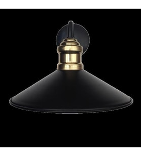 MYLİGHTS RETRO METAL APLİK  RUSTİK APLİK E27 DUYLU   23 CM EN  (Siyah)