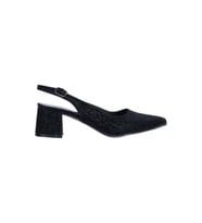 Tahir 2820 Siyah 5Cm Slingback Topuklu Ayakkabı