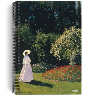 Lexroo Claude Monet/Woman in the Garden, 1867 Spiralli Defter 10 A5 Çizgisiz 100 Sayfa