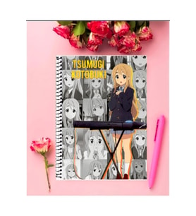 Tsumugı Kotobukı Anime Defter 1 Adet Özel Tasarım A4 Boyutu 21*29 Cm Telli Çizgili Defter