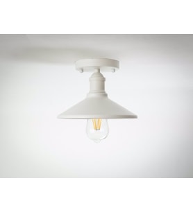RİOLİGHT RETRO TEKLİ METAL PLOFONYER AVİZE ŞAPKA ÇAPI: 22CM (Siyah)