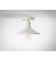 RİOLİGHT RETRO TEKLİ METAL PLOFONYER AVİZE ŞAPKA ÇAPI: 22CM (Siyah)