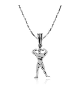 FİTNESS BODY BULDİNG 925 AYAR GÜMÜŞ KOLYE