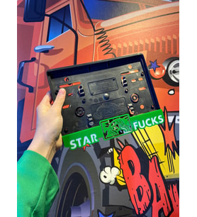 Star F*cks Yazılı 3D Motosiklet Pleksi Plakalık