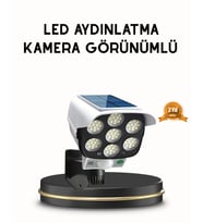 Northcity Güneş Paneli Hareket Sensörlü Dış Mekan Güvenlik Lambası - Ayarlanabilir IP66 Sertifikalı