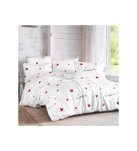 Çift Kişilik Nevresim Takımı 200x220cm 4 Yastık Kılıfı Lastikli Çarşaflı 160x200+30