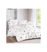 Çift Kişilik Nevresim Takımı 200x220cm 4 Yastık Kılıfı Lastikli Çarşaflı 160x200+30