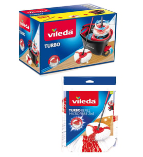 Turbo 2in1 Pedallı Temizlik Seti + 2 Mikrofiber Yedek Paspas