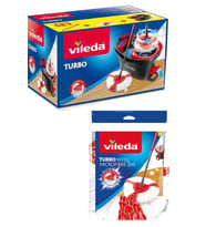 Turbo 2in1 Pedallı Temizlik Seti + 2 Mikrofiber Yedek Paspas