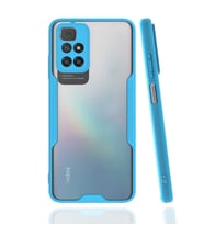 Xiaomi Redmi 10 Kılıf Parfe Kenarları Pastel Renk Silikon Kılıf (Mavi)