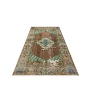 El Yapımı Vintage Eskitme Halı 142x247 cm 8737