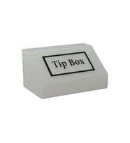 Tipbox - Bahşiş Kutusu Buz Beyaz - 20x13xh12cm