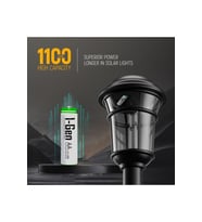 I-Gen B163 4 Adet AA 1100 mAh Şarj Edilebilir Kalem Pil 1.2V Ni-MH Solar Aydınlatma Uyumlu