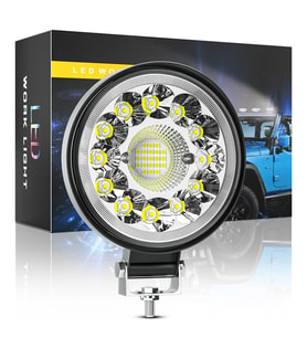 Off Road 33 Led 99 Watt Yuvarlak Traktör Tır Kamyon Tekne Sis Farı Projektör Çalışma Lambası