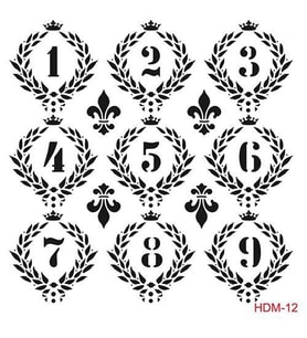 Cadence Home Decor Midi Stencil Boyama Şablonu 25x25 cm. HDM-12 