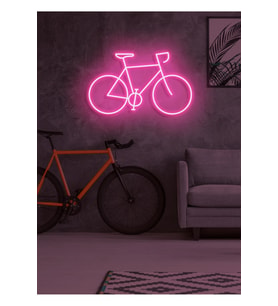 Bisiklet Figürlü Neon Tabela