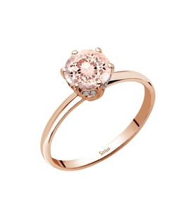 Sirius  Pırlanta ve Morganite Taşlı Malaga Yüzük 0702R0039
