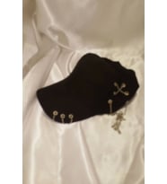 Şapka Kasket Şapka Spor Şapka Unisex Siyah Zincir Piercing Li Halkalı 01