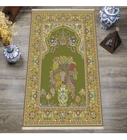 Dijital Baskılı, Yıkanabilir, Yumuşak Dokulu Çocuk ve Yetişkin SECCADE 65x115 cm  S-DOT-N114-3