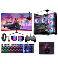 Turbox Tx6391 Ryzen 5 5500 32GB 1TB NVMe SSD 8GB RX580 23.8 Curved Monitör Oyun Hazır Sistem