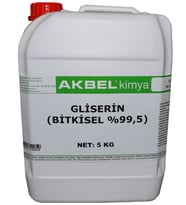 AKBEL GLİSERİN 5 KG BİTKİSEL %99,5 (Beyaz-Krem)